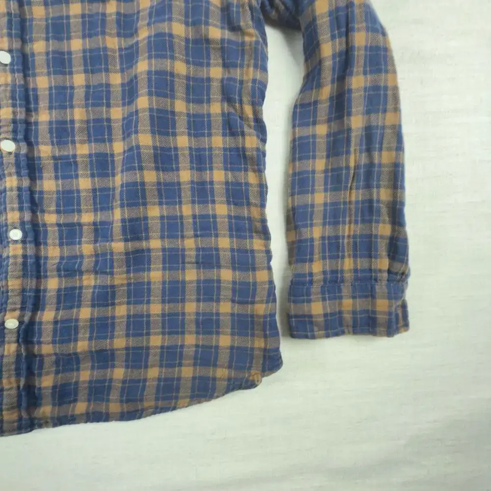Banana Republic Untucked Standard Fit Plaid Shirt XL.